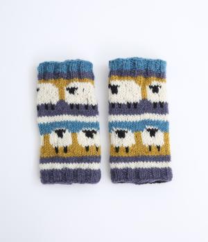 ネパールニット　ハンドウォーマー(ヒツジ-F)