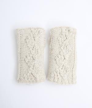 ネパールニット　ハンドウォーマー2(ナチュラル-F)