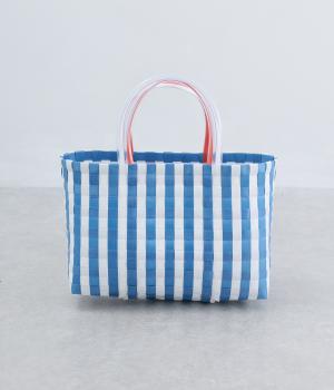 パサールバッグストライプA4(ブルー-F)
