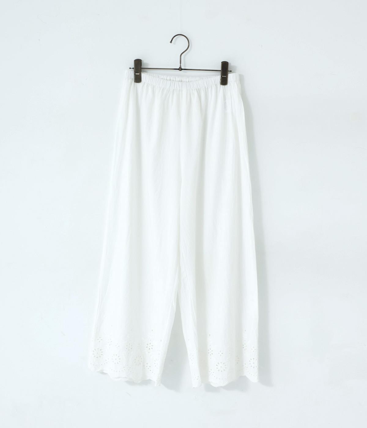 コットンキャンブリックライトペチパンツ(ホワイト-F)