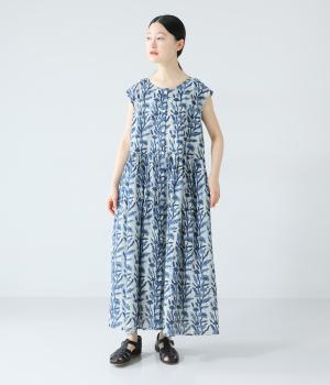 コットンキャンブリックダブワンピース