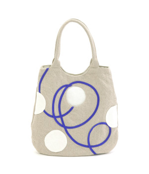 Random dots flat バッグ V(ブルーテープ-ONESIZE)