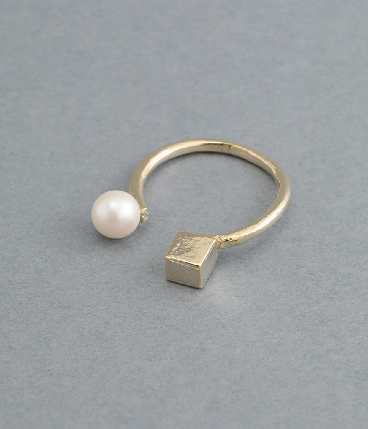pearl×square metal リング(ゴールド-ONESIZE)