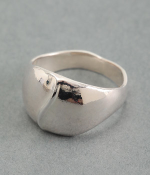 wave　metal　リング(シルバー-ONESIZE)