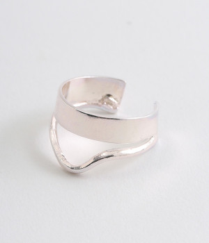 volume　2連リング(シルバー-ONESIZE)