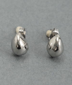 metal　drop　mini　ピアス(シルバー-ONESIZE)