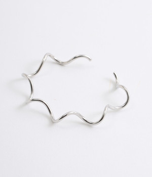 wave　line　バングル(シルバー-ONESIZE)