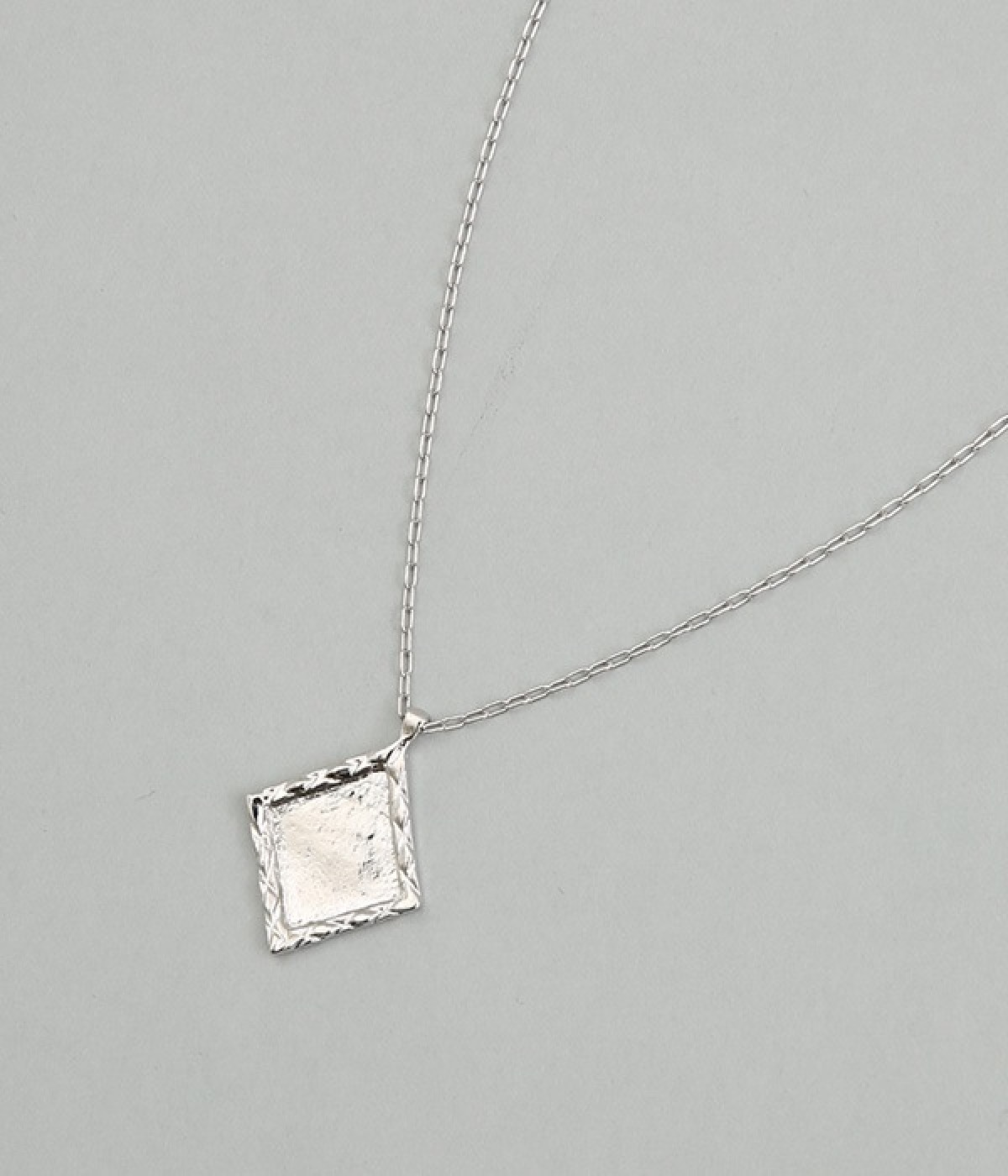square　ロングネックレス(シルバー-ONESIZE)
