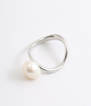 pearl×metal　wave　リング(シルバー-ONESIZE)