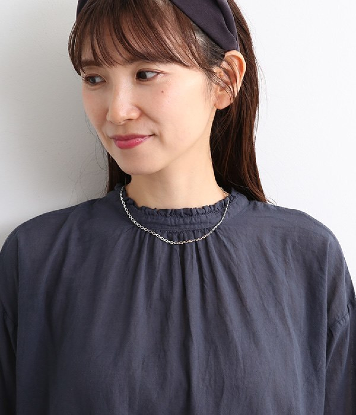 stainless　chain　ネックレス(シルバー-ONESIZE)