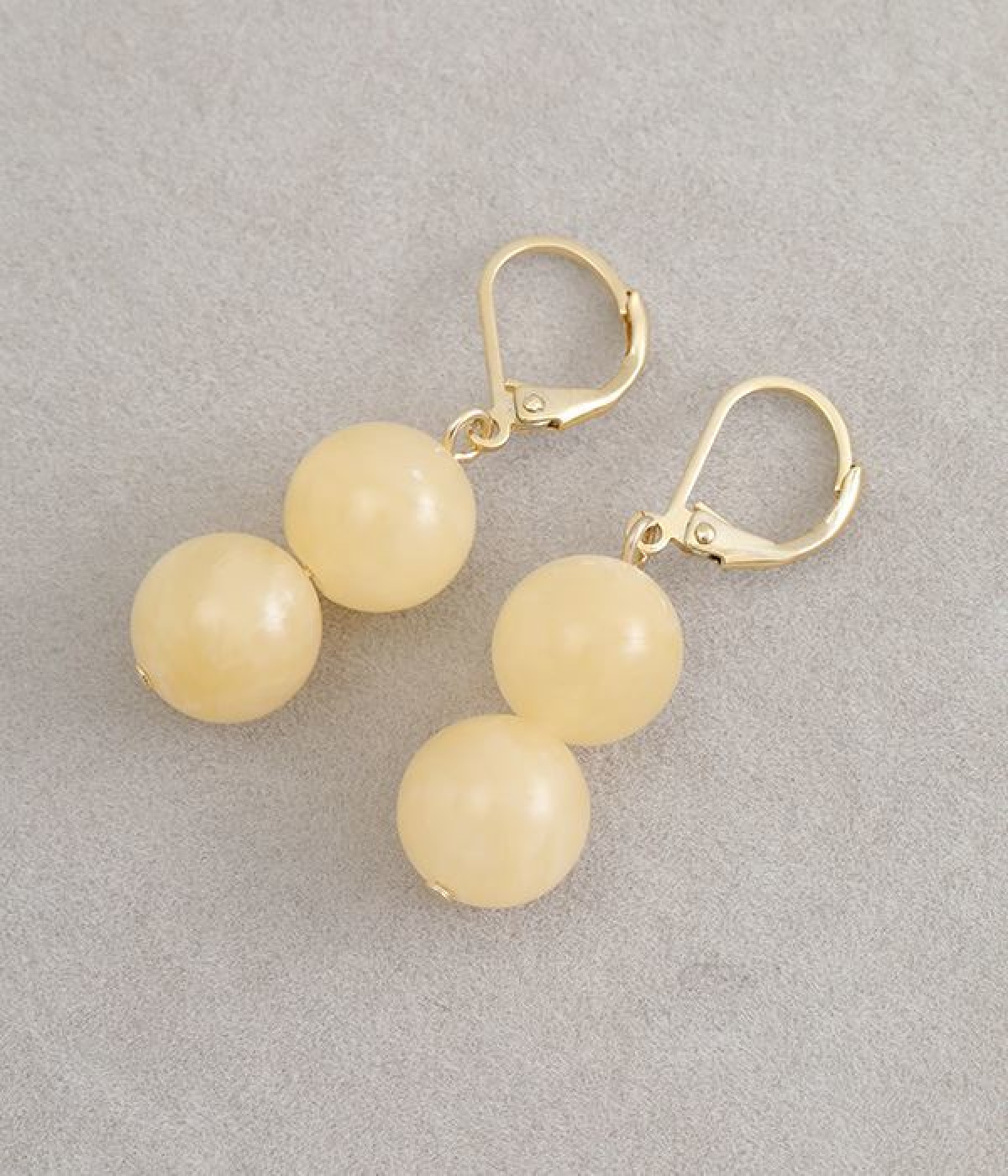 natural stone 2ball　ピアス(アラゴナイト-ONESIZE)