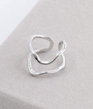 distort metal リング(シルバー-ONESIZE)