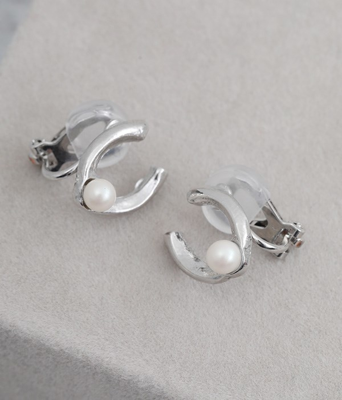 horseshoe point pearl イヤリング(シルバー-ONESIZE)