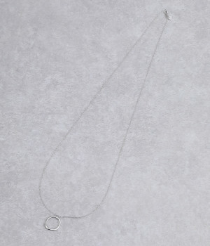ring＆chain ネックレス(シルバー-ONESIZE)