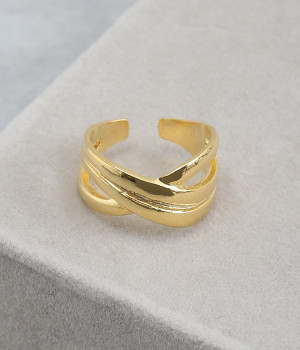 metal cross リング(ゴールド-ONESIZE)