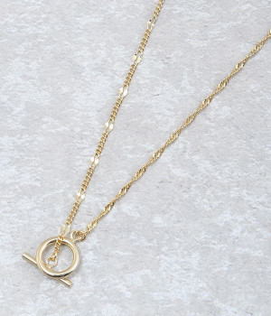 mix chain ネックレス(ゴールド-ONESIZE)