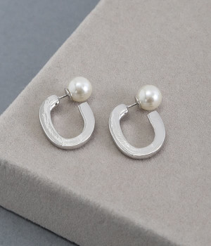 pearl catch ピアス(シルバー-ONESIZE)