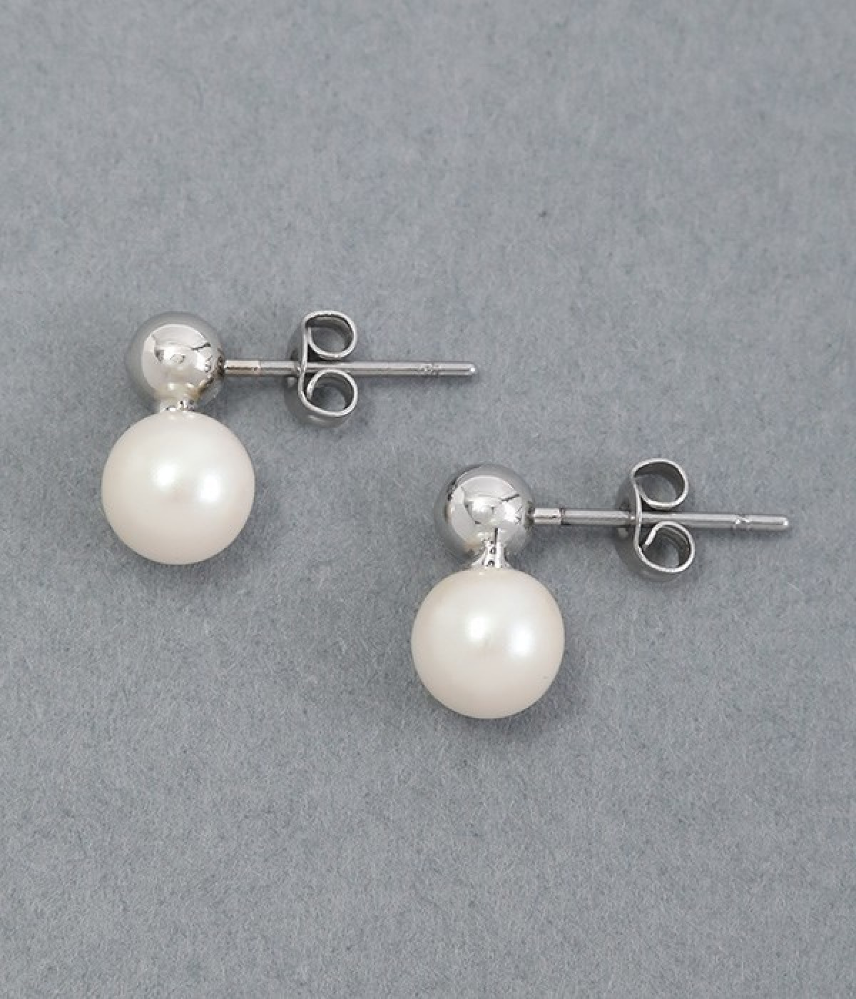 pearl studs　ピアス(シルバー-ONESIZE)