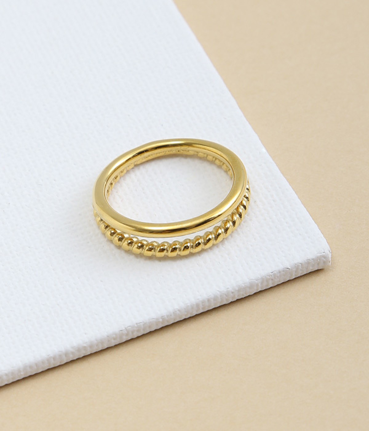 metal twist リング(ゴールド-ONESIZE)