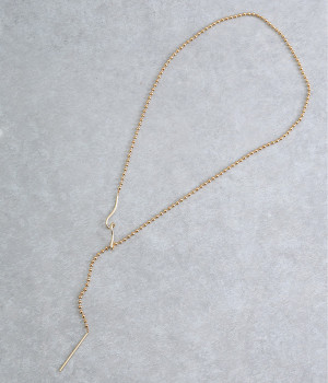 bow tie ballchain ネックレス(ゴールド-ONESIZE)