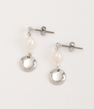 peael studs flow ピアス(シルバー-ONESIZE)