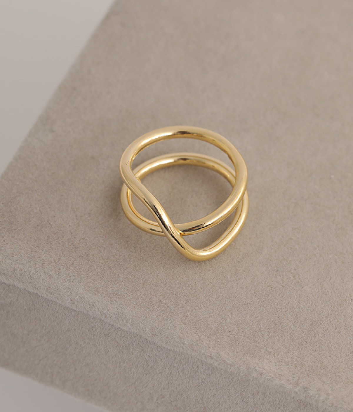 desingn twist metal リング(ゴールド-ONESIZE)