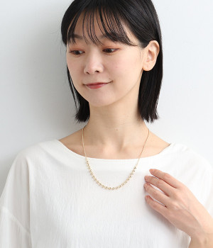 ball chain design ネックレス(ゴールド-ONESIZE)