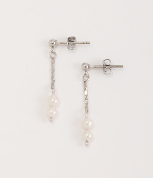 double points pearl ピアス