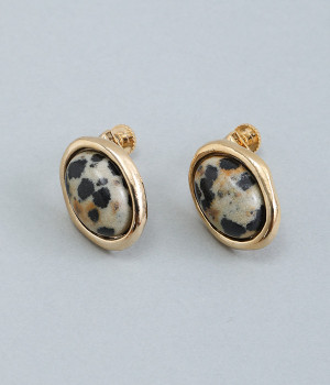 natural stone　イヤリング(speckled stone-ONESIZE)