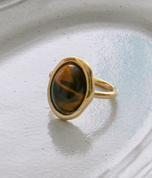 natural stone　リング(torame/ゴールド-ONESIZE)