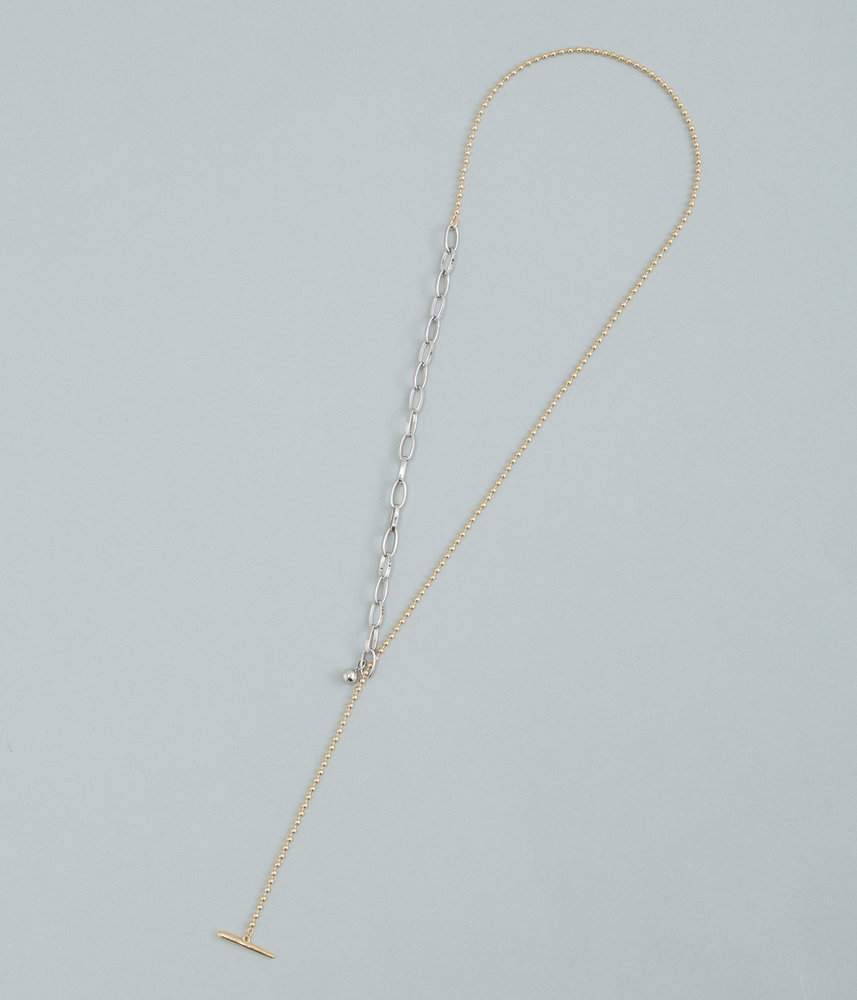 bicolor　ラリエット(ゴールド-ONESIZE)