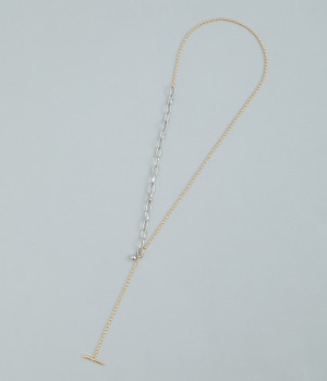 bicolor　ラリエット(ゴールド-ONESIZE)