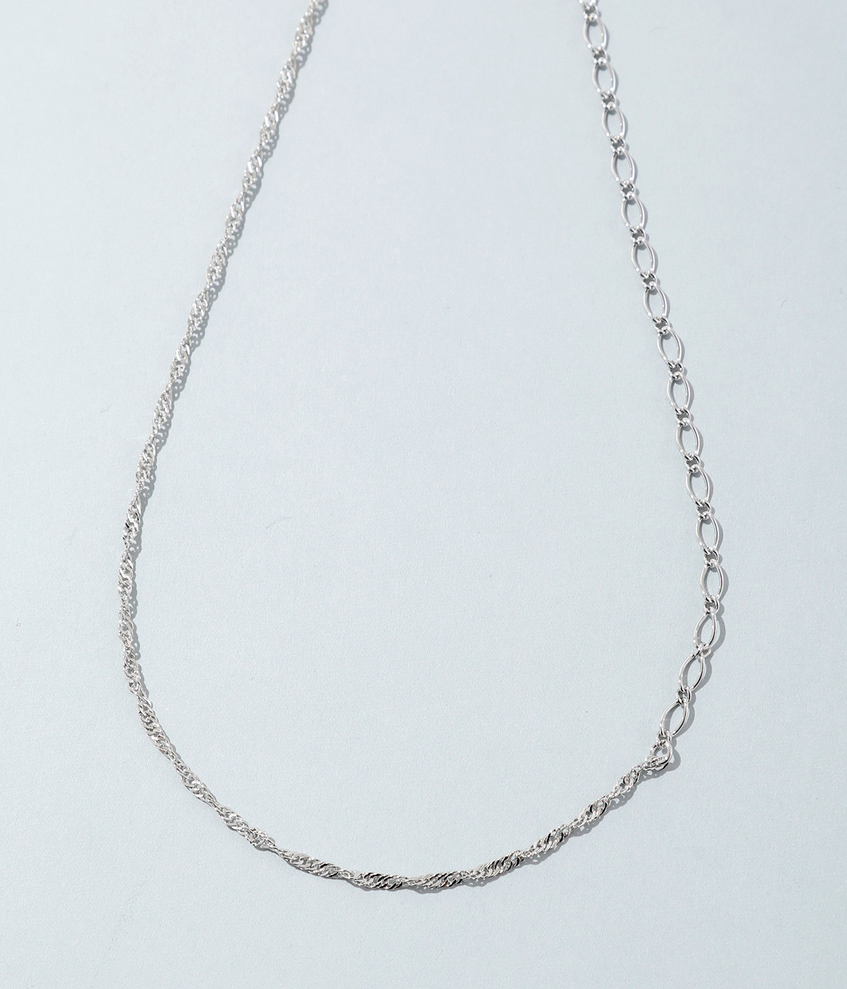mixed chain ネックレス(シルバー-ONESIZE)