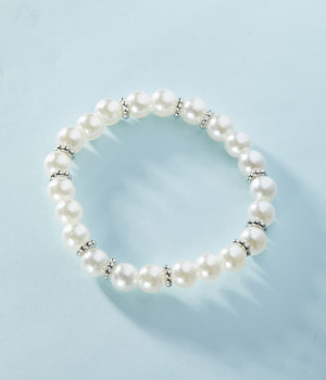 pearl mix ブレスレット(シルバー-ONESIZE)