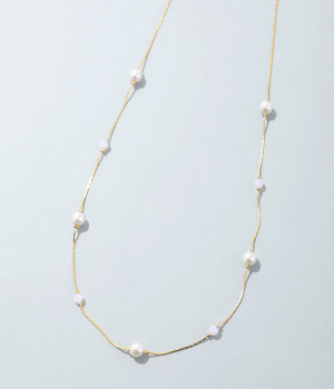 pearl×chain ネックレス(ゴールド-ONESIZE)