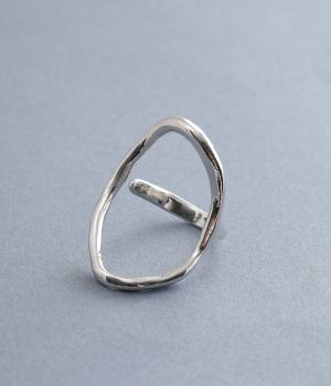 オーバルメタルラインリング(シルバー-1)
