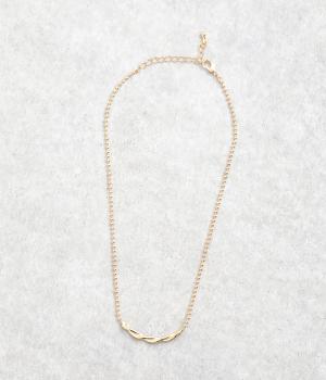 ツイストメタルネックレス(ゴールド-1)