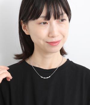 ツイストメタルネックレス(シルバー-1)