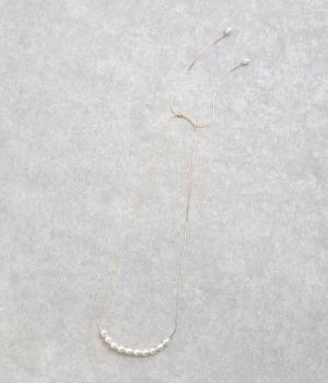 パールスライドネックレス(ゴールド-1)