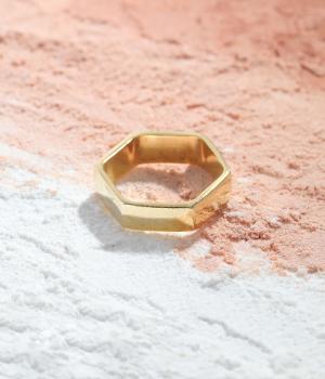 ヘキサゴンリング(ゴールド-1)
