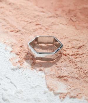 ヘキサゴンリング(シルバー-1)