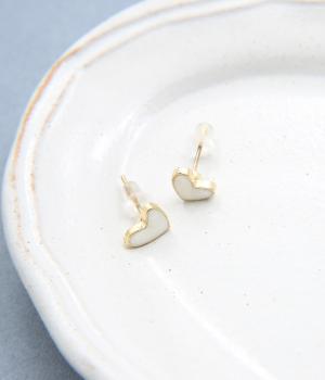 エポカラーハートピアス(ゴールド-1)