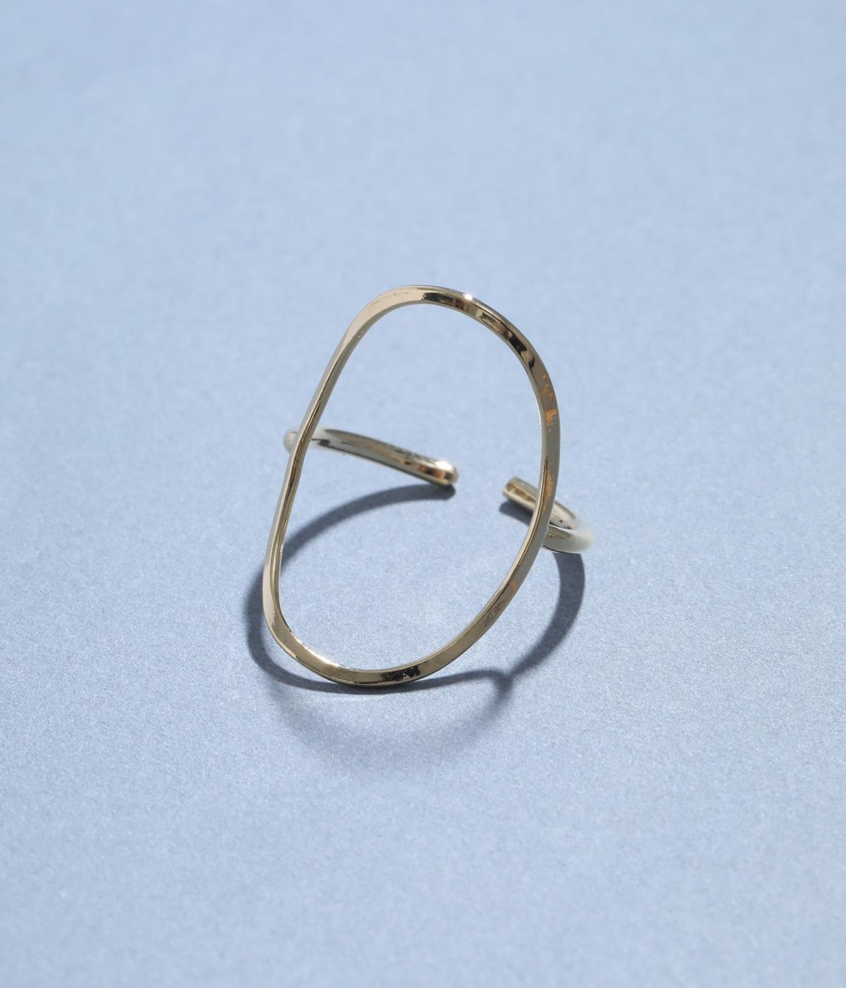 オーバルメタルリング(ゴールド-1)