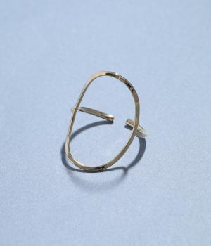 オーバルメタルリング(ゴールド-1)