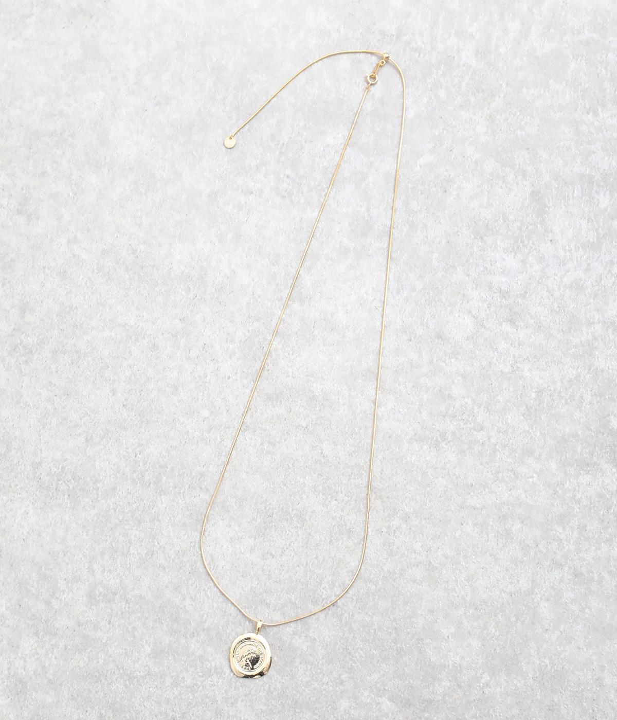 コインモチーフネックレス(ゴールド-1)