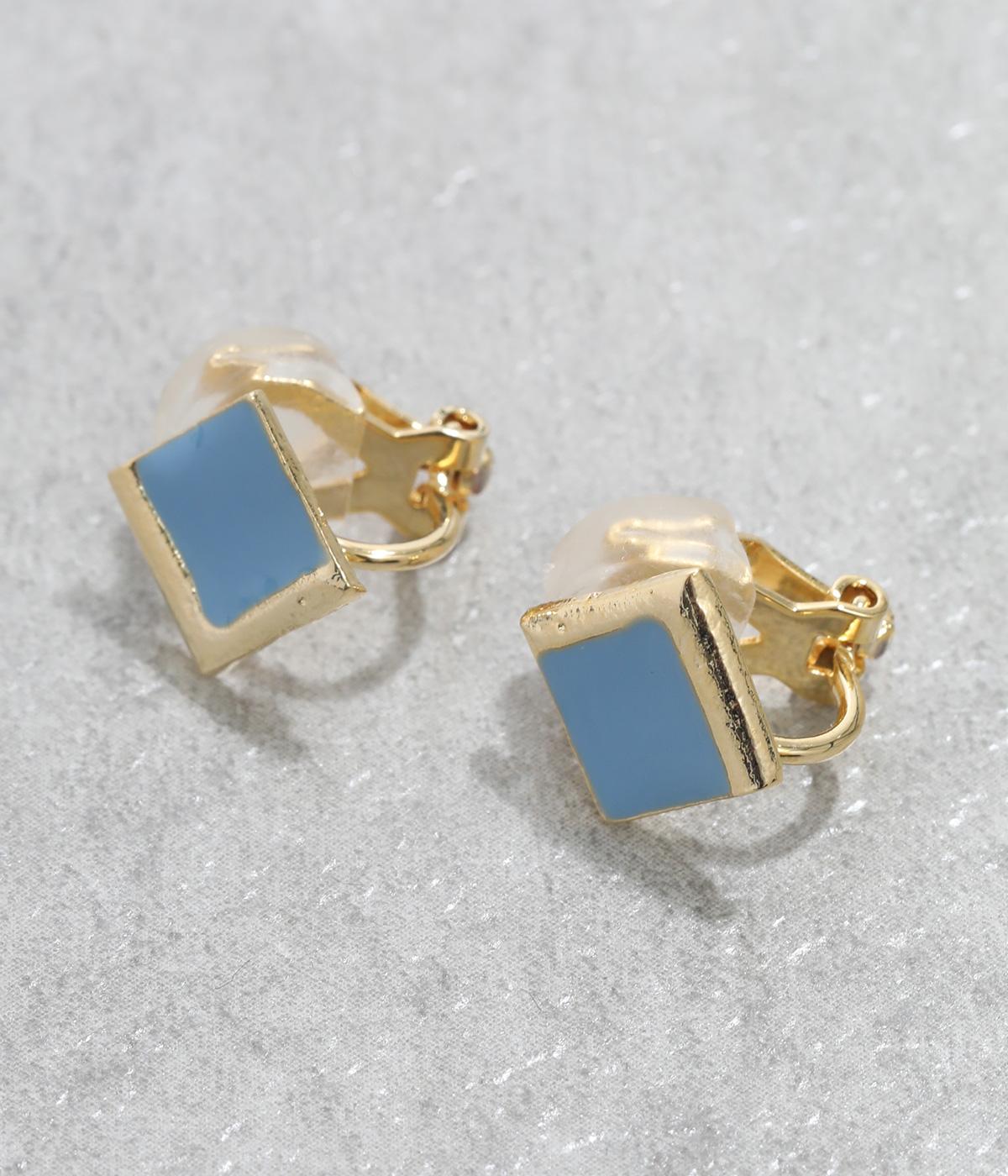 ニュアンスフレームスクエアエポイヤリング(ゴールド-F)