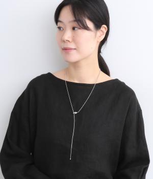 ビーンズメタルスライドネックレス(シルバー-F)