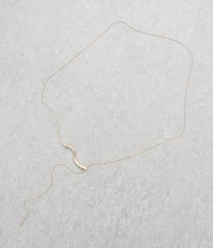 ウエーブメタルネックレス(ゴールド-F)