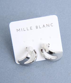 ダブルラインメタルピアス(シルバー-F)