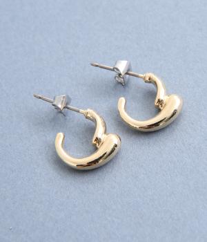 ミニフープピアス(ゴールド-F)